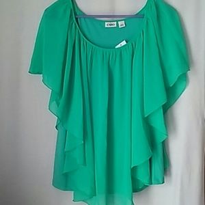 CATO Flutter Sleeve Blouse